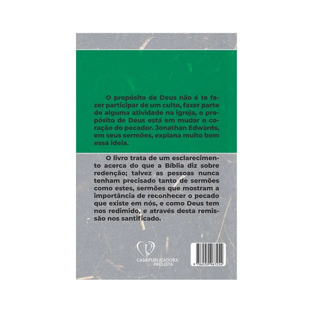 Livro O Peso do Pecado Intocável - Jonathan Edwards - Baseado na Bíblia